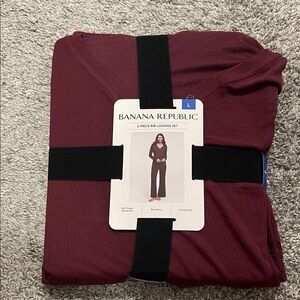 Banana Republic Deep Red Lounge 2 piece Set